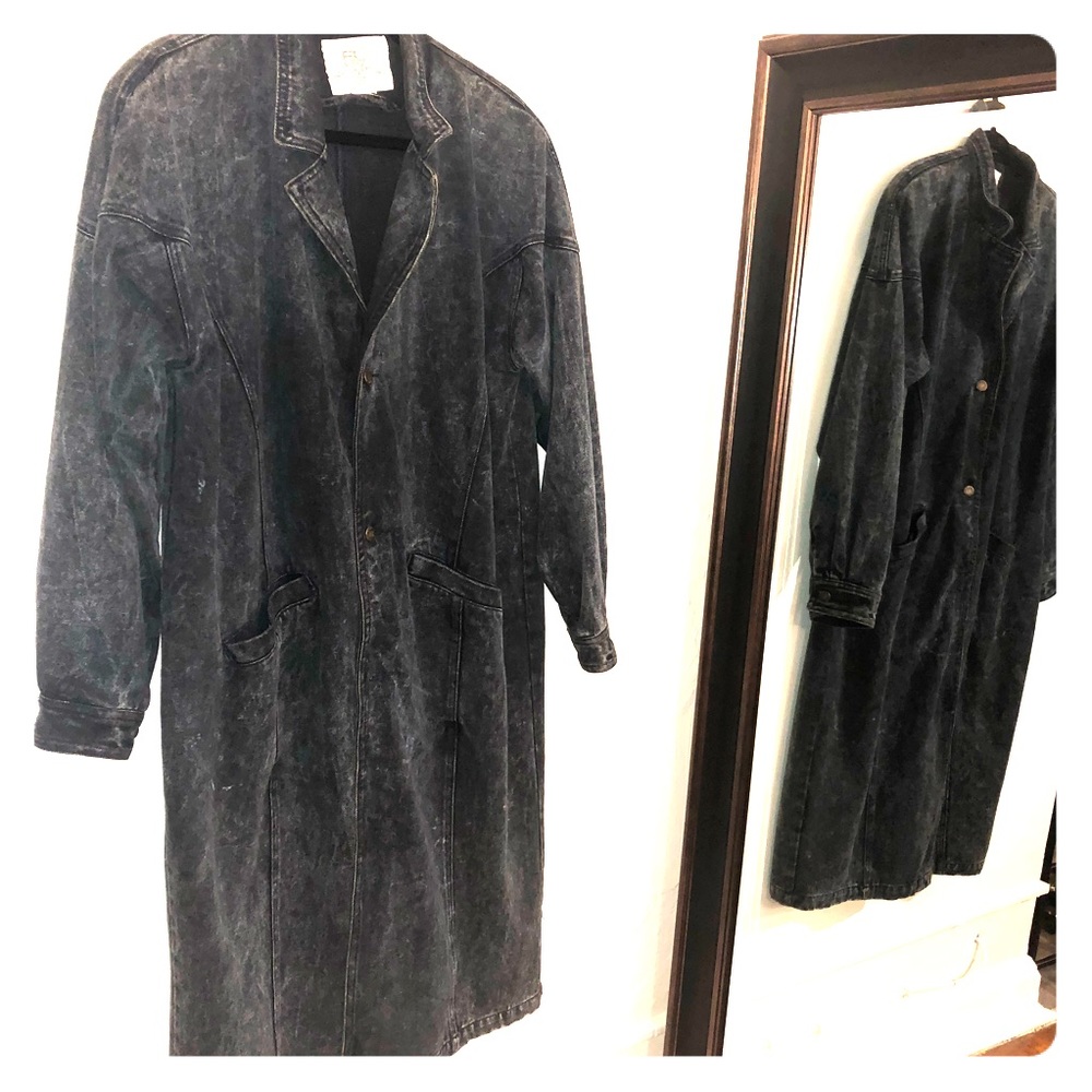 Vintage Denim Trenchcoat